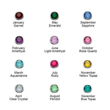 This Daddy belongs to - Star metal stamped keyring - with birthstone charms - Fred And Bo