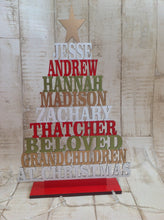 Laser cut Christmas tree personalised - Fred And Bo