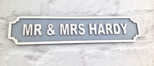 CHRISTMAS AT THE..... Railway street retro sign plaque personalised - Fred And Bo