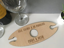 Wine bottle and glass holder- Personalised - Fred And Bo
