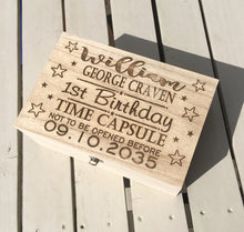 Personalised Wooden Baby Gift Box - Memory Keepsake Box - Fred And Bo