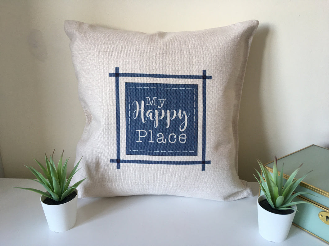 My Happy Place printed cushion - Fred And Bo