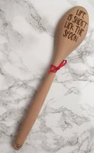 Wooden spoon- engraved - ‘life is short lick the spoon’ - personalised - Fred And Bo