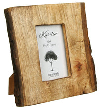 Natural wood photo frame with exposed bark - Fred And Bo