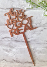 CAKE TOPPER - wedding - This just got real - Fred And Bo