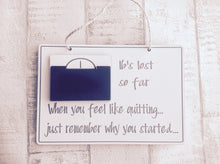 Weightloss tracker plaque - Fred And Bo