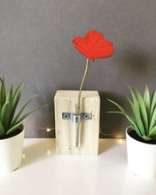 Poppy wooden flower - Flower In A Test Tube - Fred And Bo