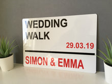 Wedding Personalised London style street sign - Fred And Bo