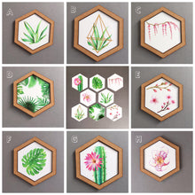 Hexagon wall art tile- set of 4 - Fred And Bo