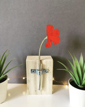 Poppy wooden flower - Flower In A Test Tube - Fred And Bo