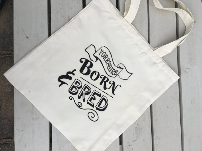Yorkshire Born & Bred Printed Tote - Fred And Bo