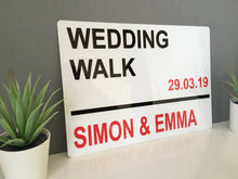 Wedding Personalised London style street sign - Fred And Bo