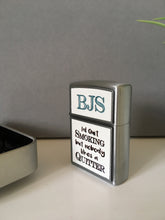 Personalised Lighter- I’d quit smoking but nobody likes a quitter- - Fred And Bo