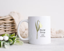 Birth Month Flower - January - Snow Drop - Personalised Printed Ceramic Mug