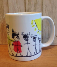 Personalised mug with your childs drawing- kids drawing on a mug- special gift - Fred And Bo