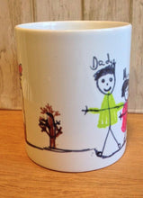 Personalised mug with your childs drawing- kids drawing on a mug- special gift - Fred And Bo