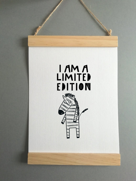 Wall Poster A4 Wooden Hanging Frame - Limited Edition