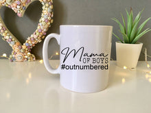 Mama of boys #outnumbered quote ceramic mug - Fred And Bo