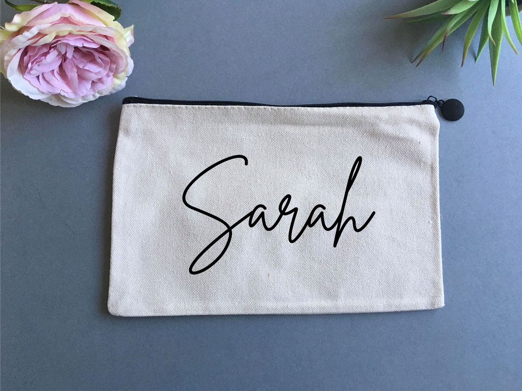 Personalised Linen pouch- with Name - Fred And Bo