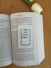 Bookmark - Just One More Page Bookmark.