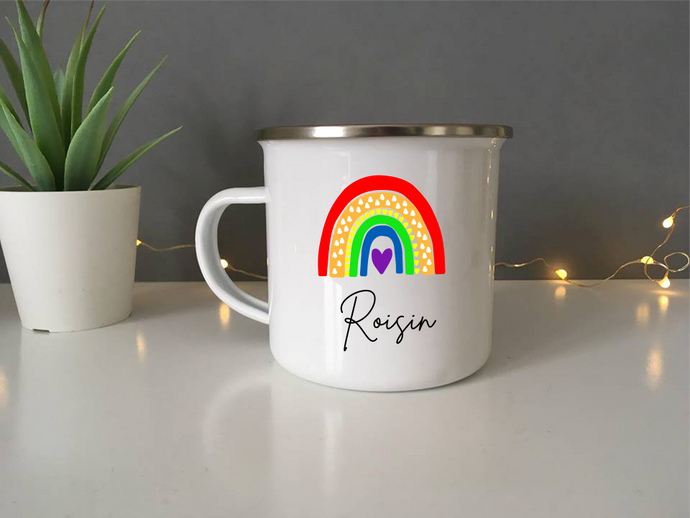 Enamel Mug- Rainbow - Fred And Bo