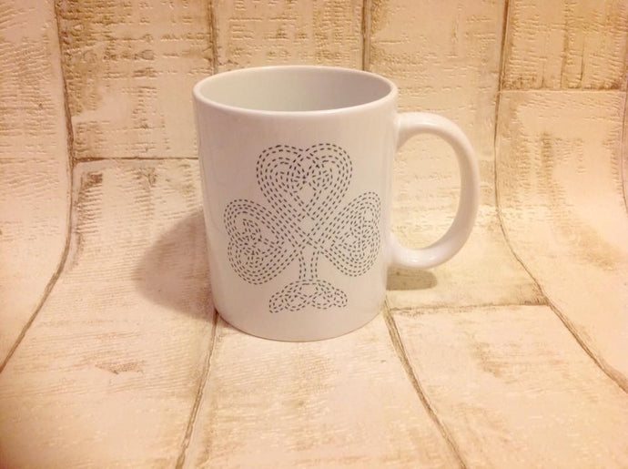 Shamrock irish ceramic mug - Fred And Bo