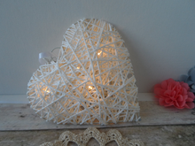 White heart rattan style small light - Fred And Bo