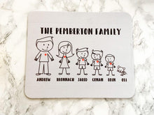 Mouse Mat - Personalised Stick Family - Mouse Pad