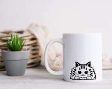 Tabby cat ceramic mug