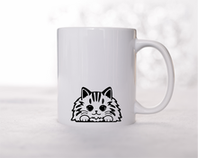 Tabby cat ceramic mug