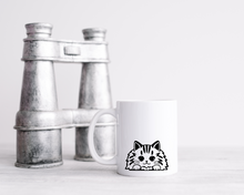 Tabby cat ceramic mug