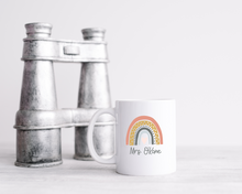 Teacher Rainbow Name ceramic mug