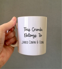 This Granda Belongs To..... Personalised Ceramic Mug