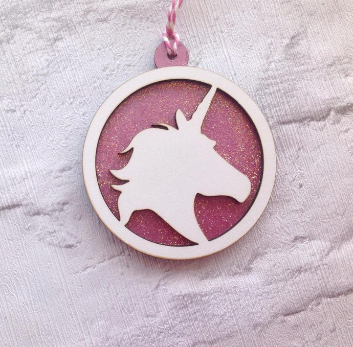 Unicorn head bauble- Christmas decoration - Fred And Bo