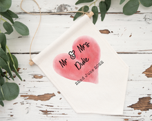 Pennant Hanging Banner Linen Flag- Mr & Mrs Wedding Sign