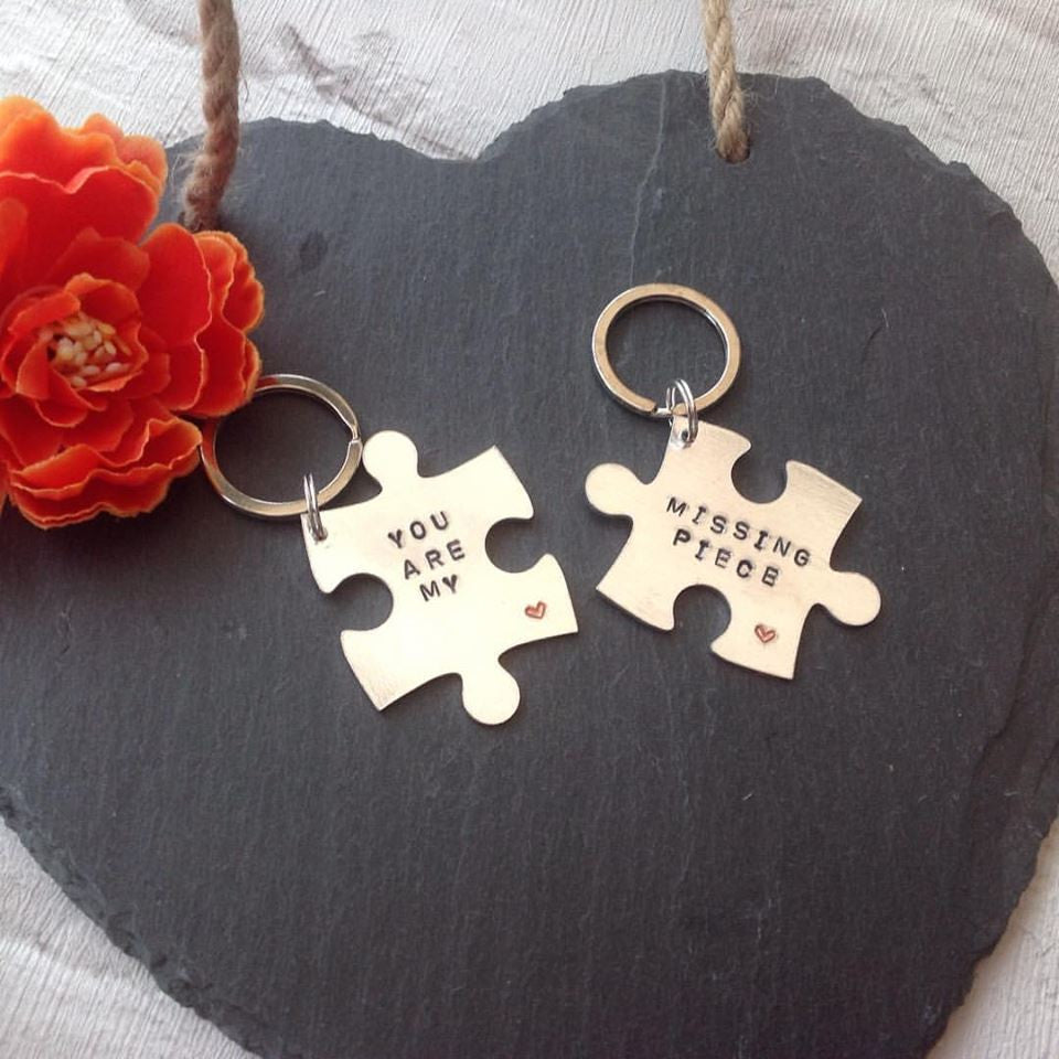 Missing piece shop keyring and necklace
